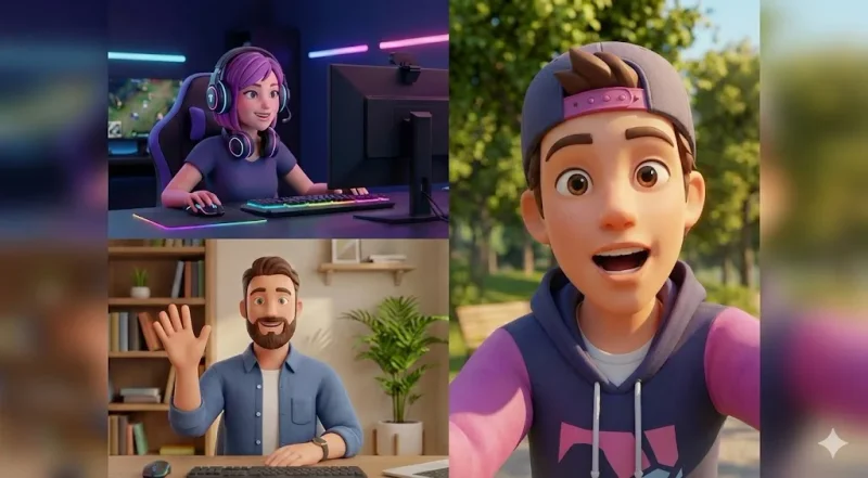 The algorithm in action at Gigaverse - three participants on the stage